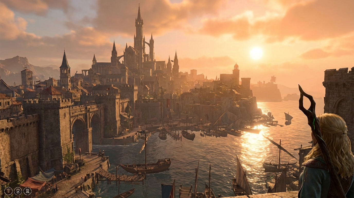 激烈的魔法战斗场面